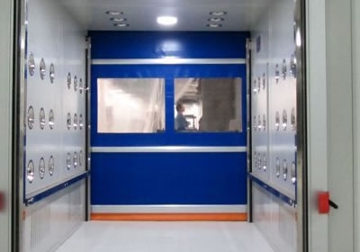 風淋室互鎖快速門